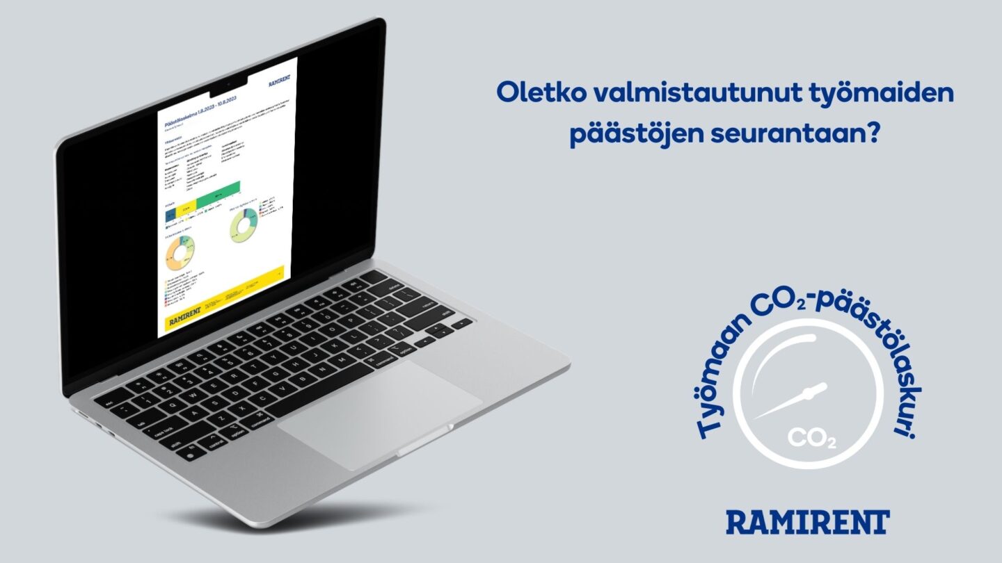 Ramirentin päästölaskuri raportti.