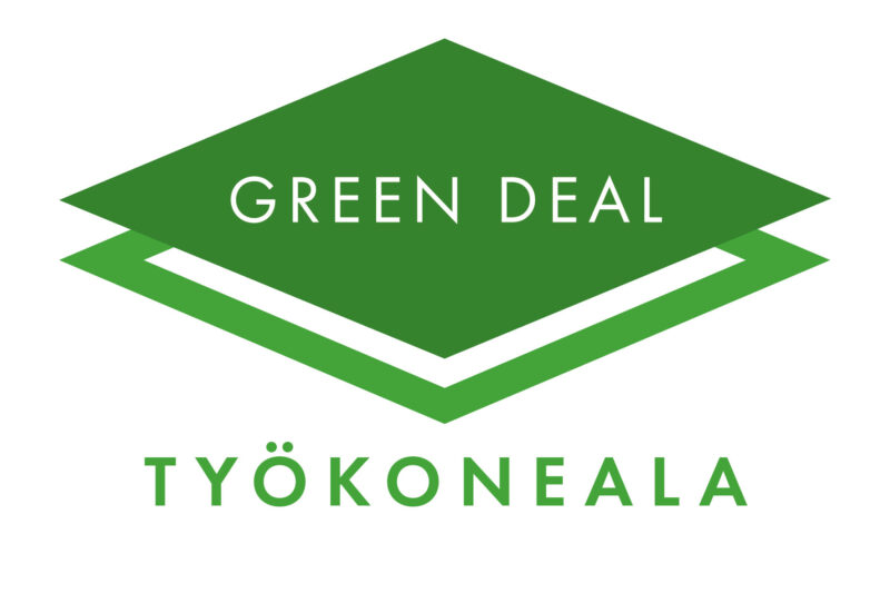 Logo työkonealan Green Dealistä.